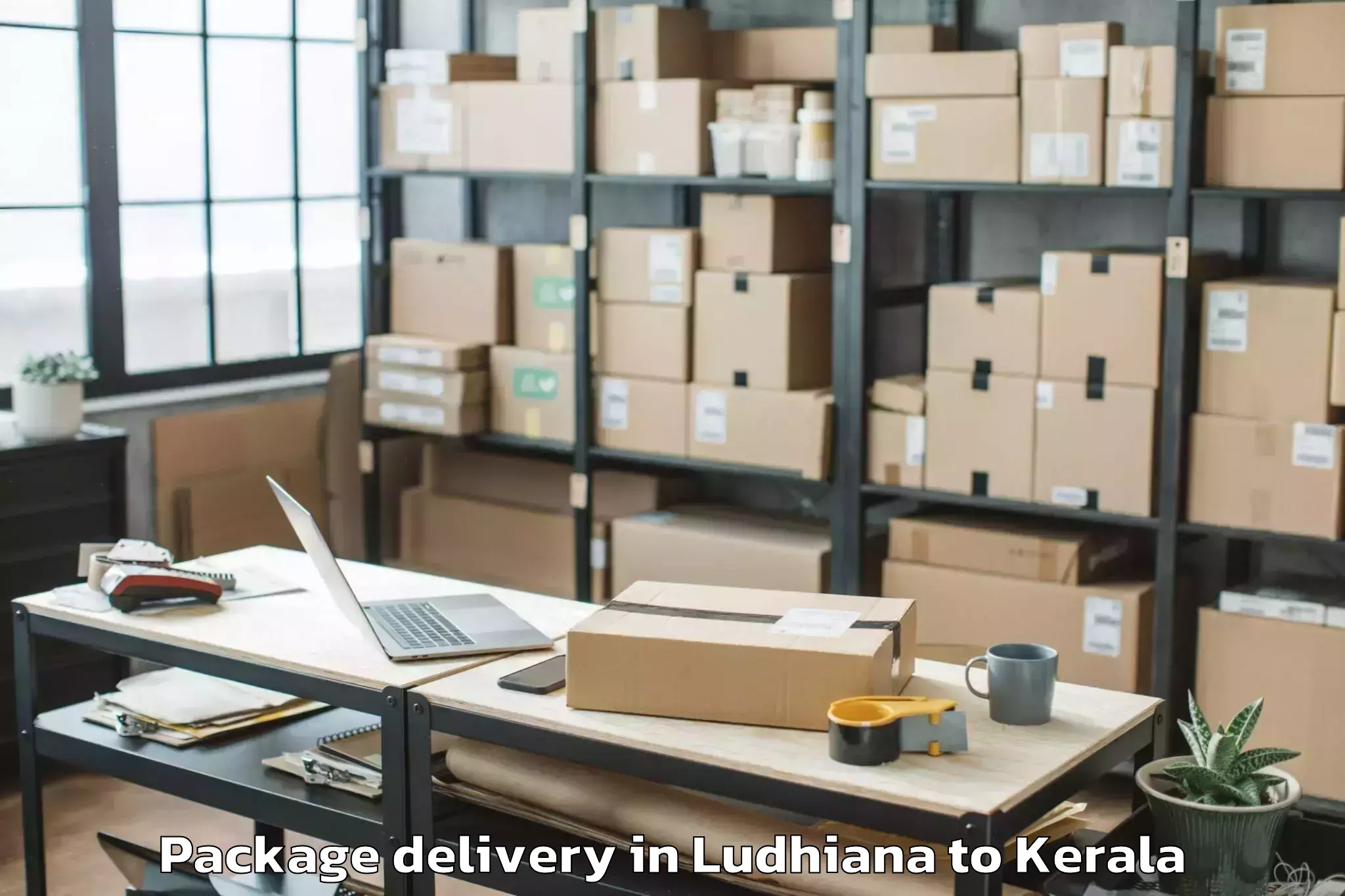 Easy Ludhiana to Poojapura Package Delivery Booking